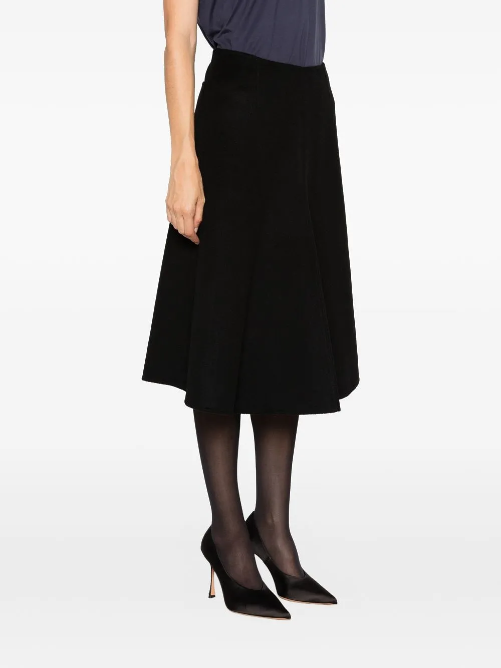 Susanne Bommer Wool Midi Skirt
