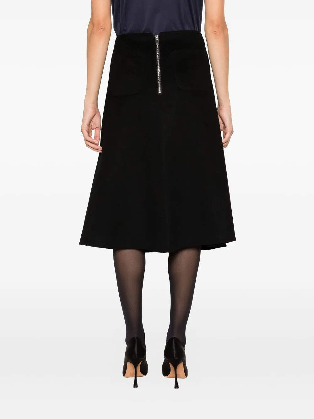 Susanne Bommer Wool Midi Skirt