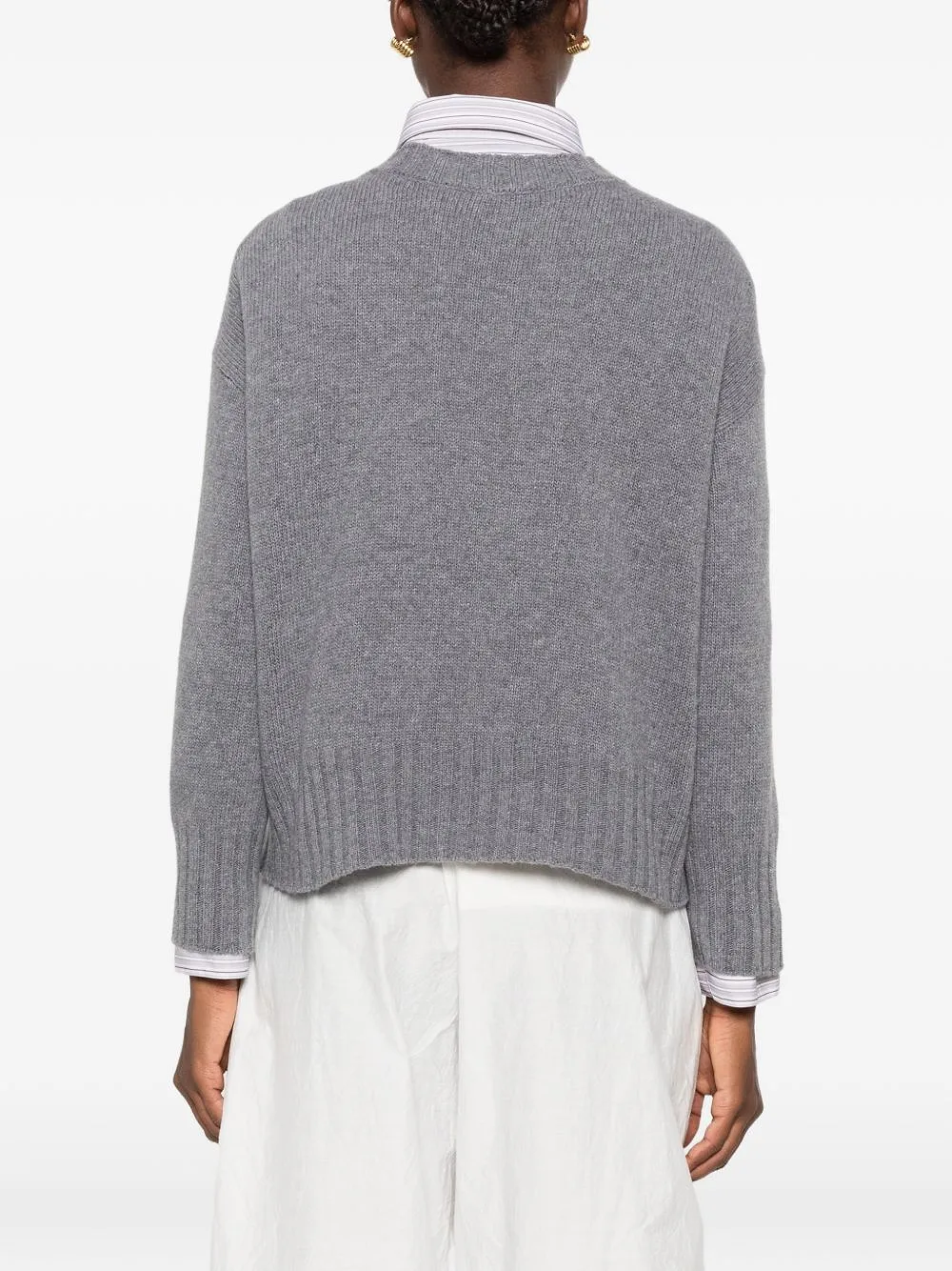 Base Wool V Necked Cardigan