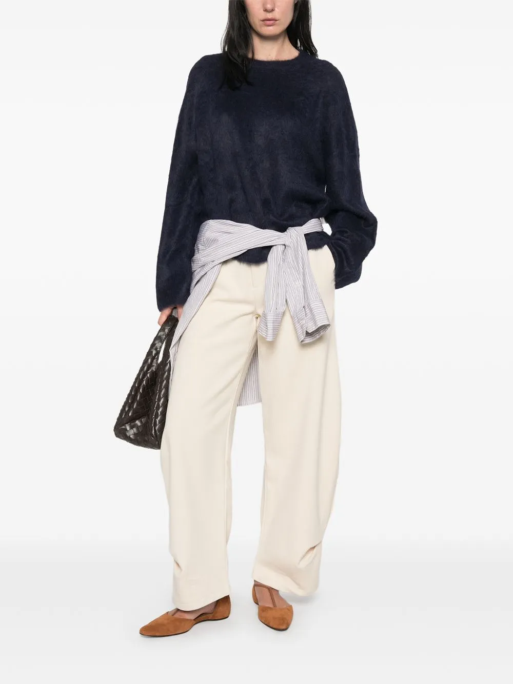 Soft Goat Wool Crewneck Jumper