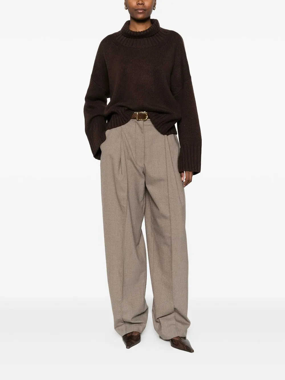 Soft Goat Cashmere Turtle Neck Sweater