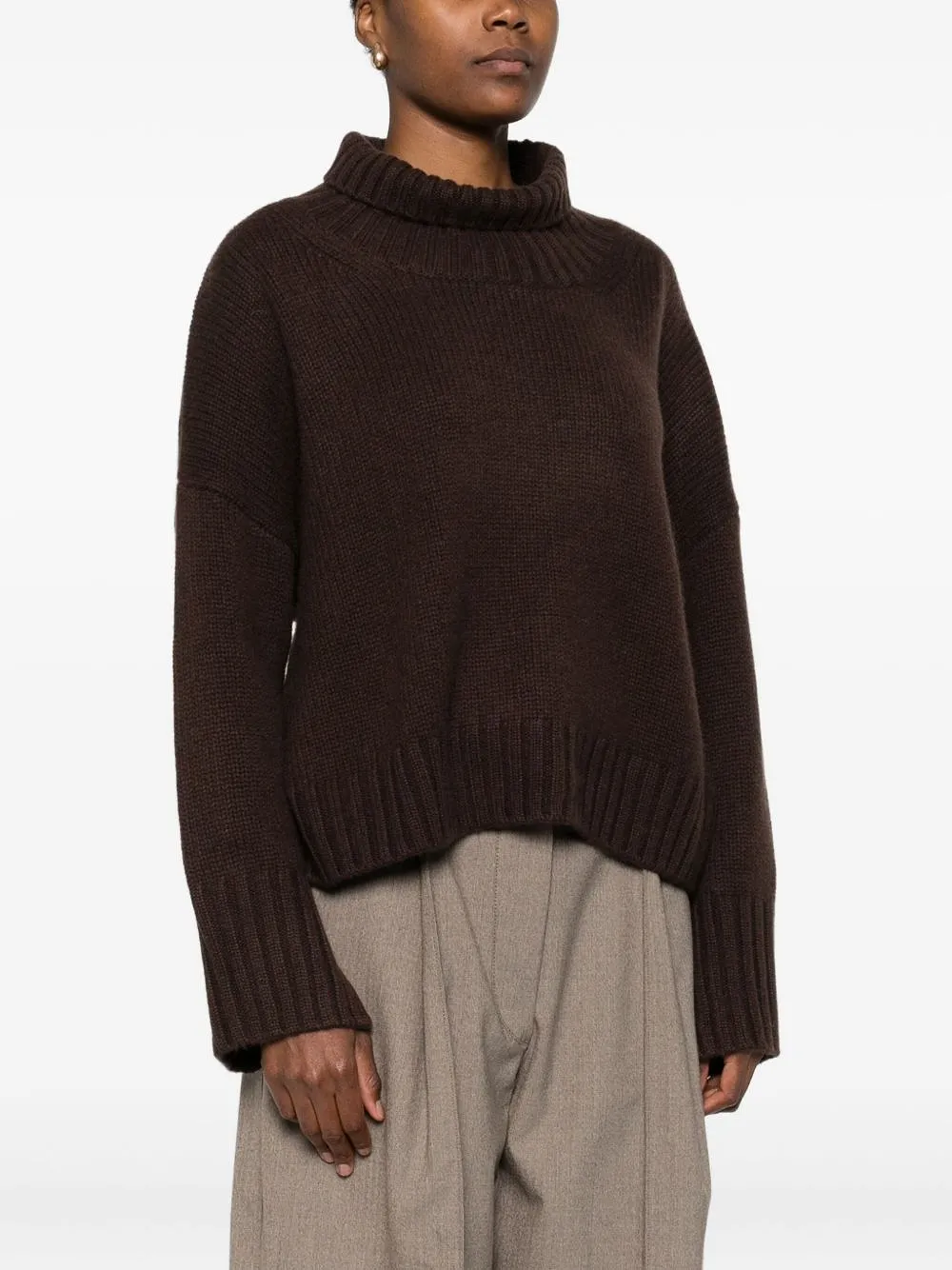 Soft Goat Cashmere Turtle Neck Sweater