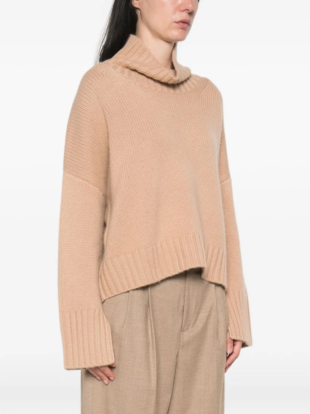 Soft Goat Cashmere Turtle Neck Sweater