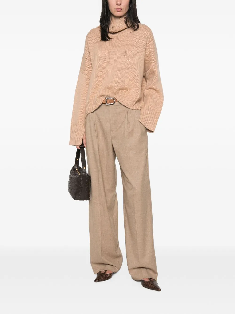 Soft Goat Cashmere Turtle Neck Sweater