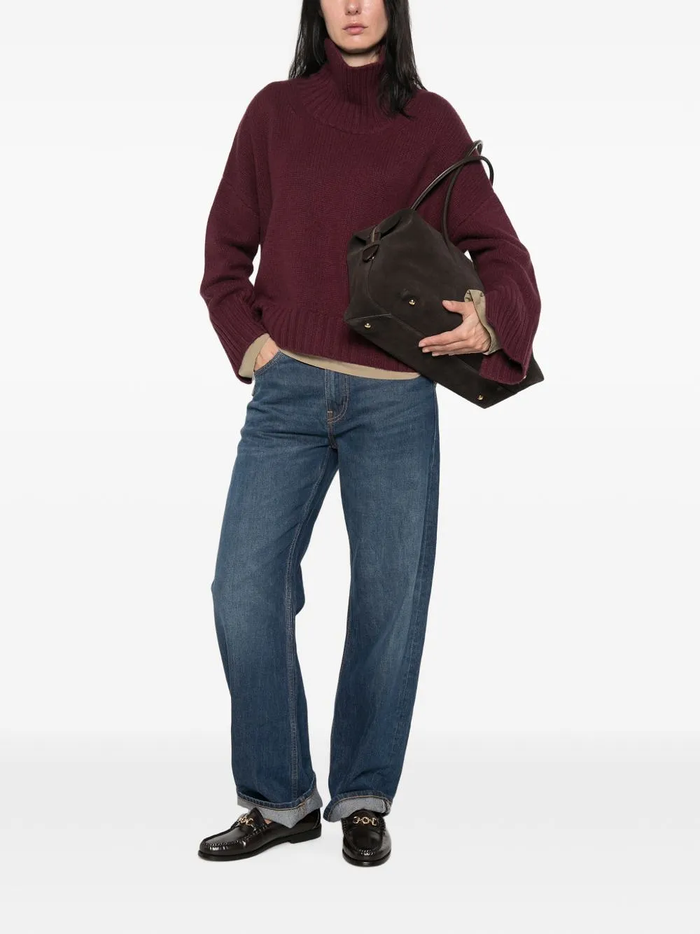 Soft Goat Cashmere Turtle Neck Sweater
