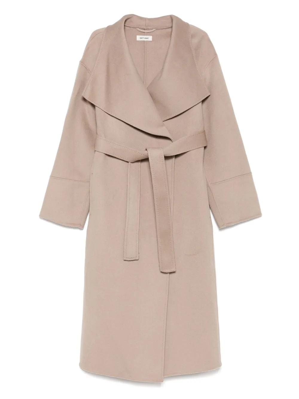Soft Goat Wool Belted Coat