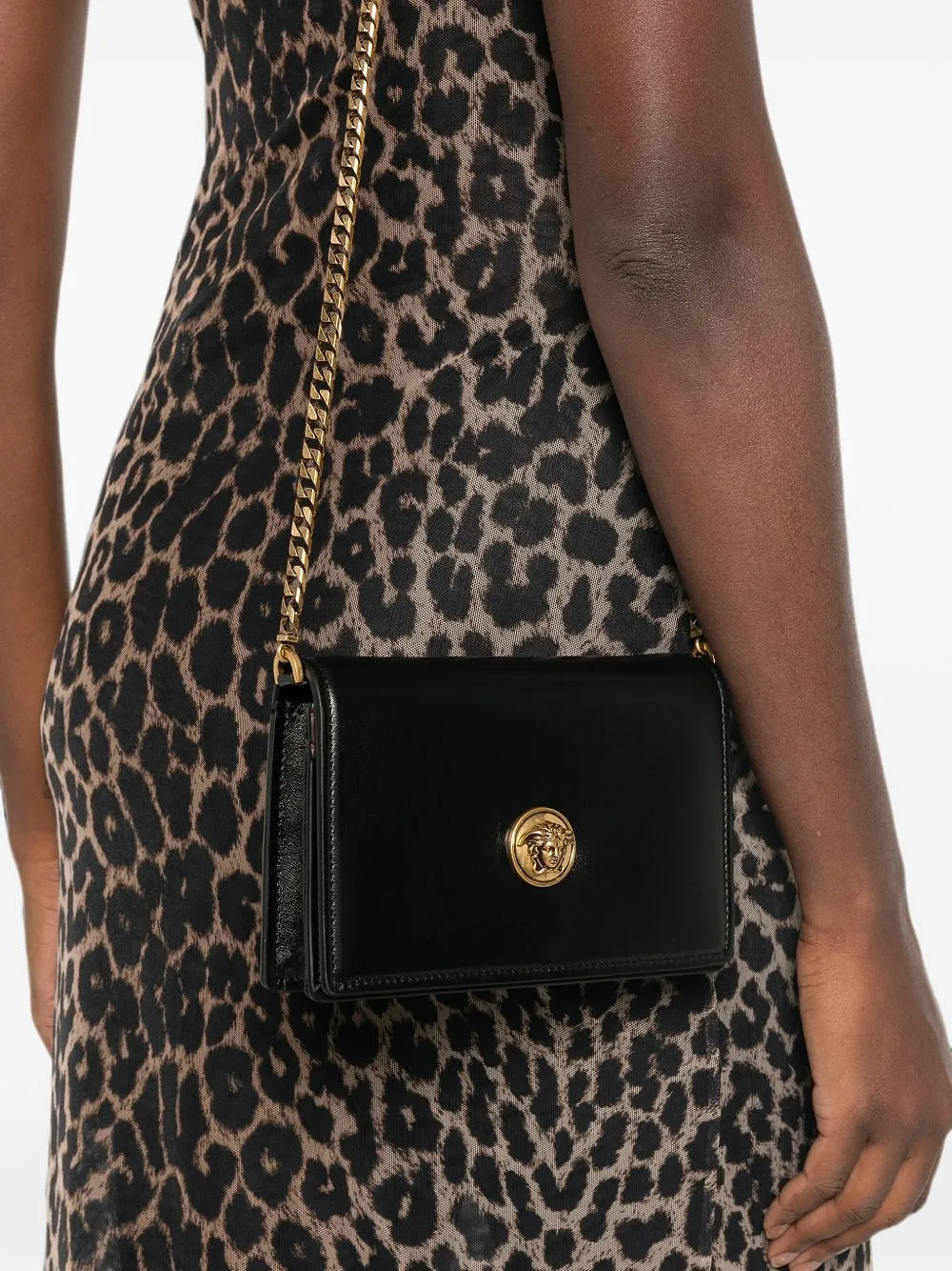 Versace EmblÈMe Leather Mini Bag