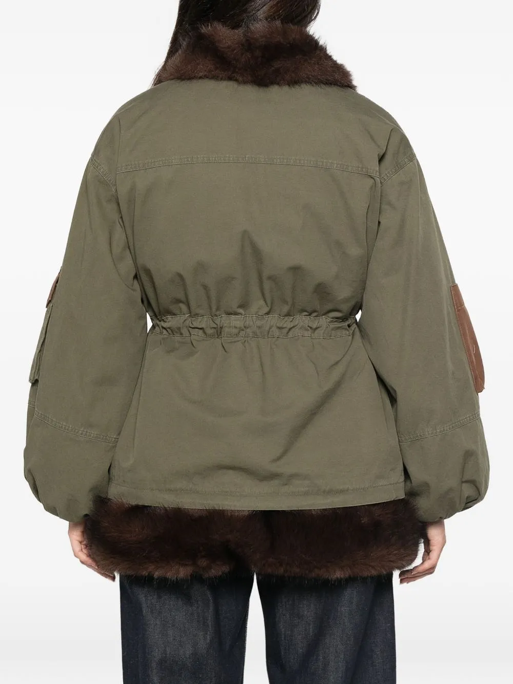 Front Street Faux Fur Detail Cotton Parka Coat