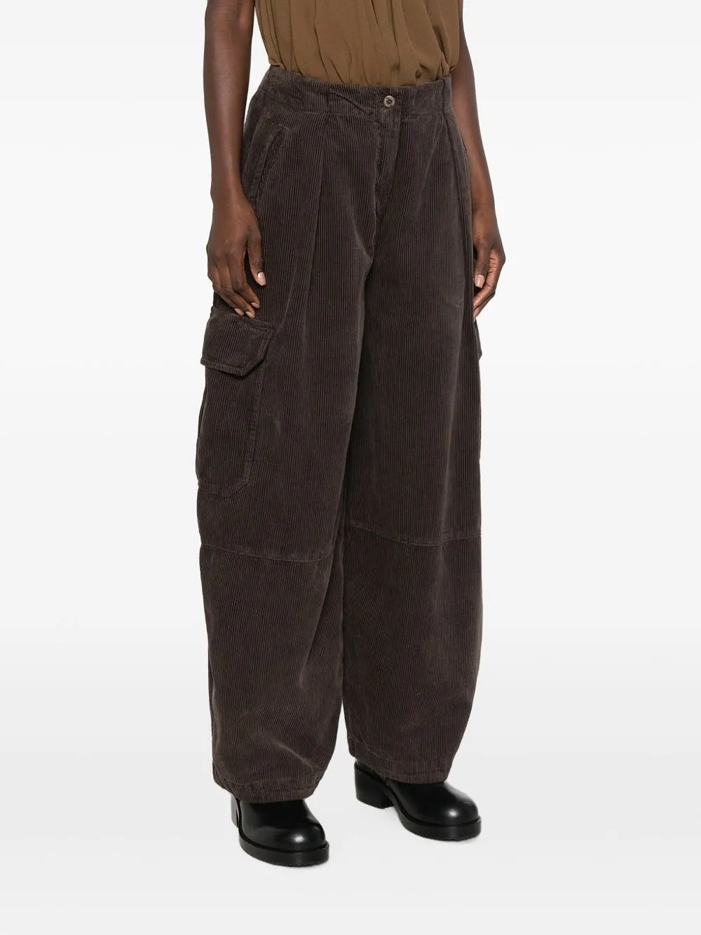 Front Street Velvet Cargo Trousers