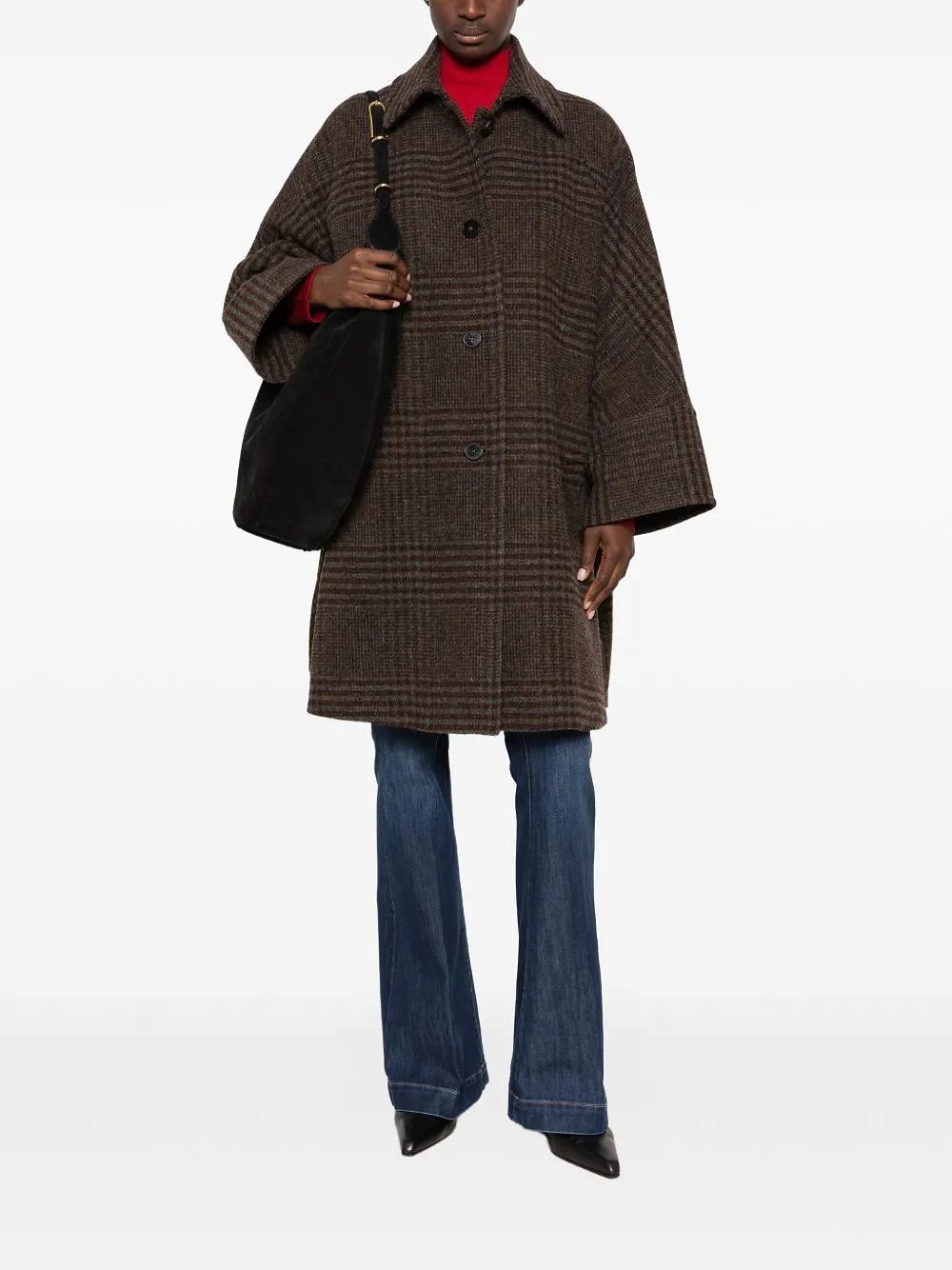 Alberto Biani Wool Midi Coat