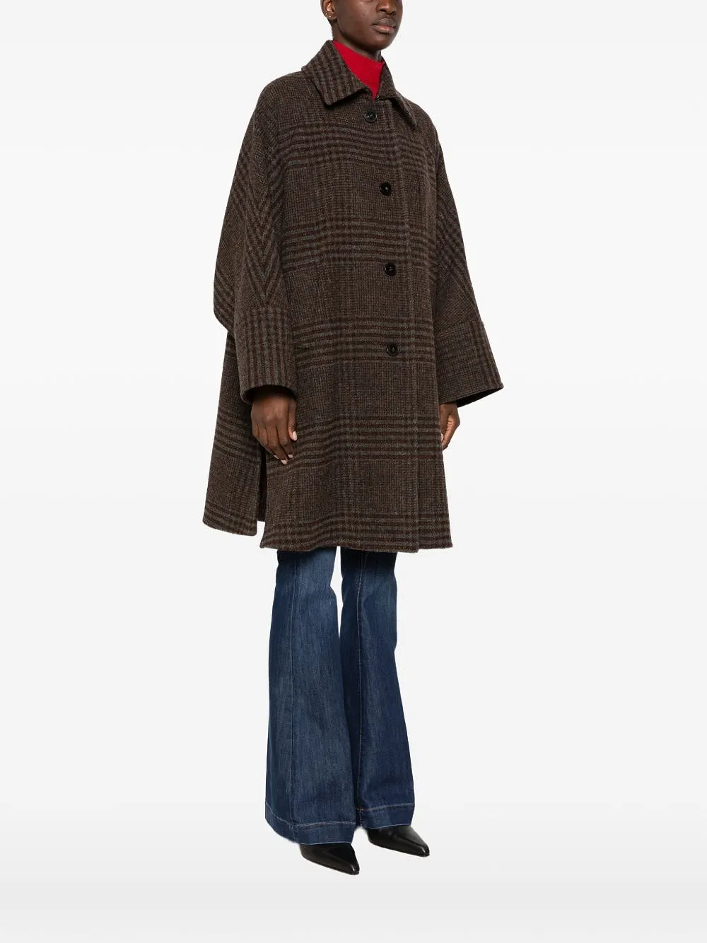 Alberto Biani Wool Midi Coat