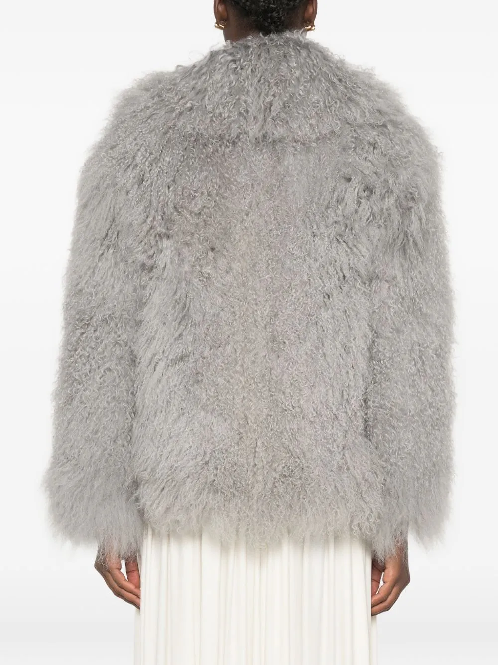 Martha Louis Shearling Effect Jacket