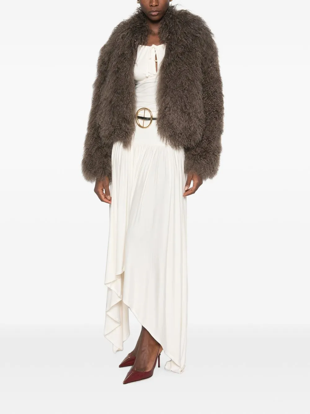 Martha Louis Shearling Effect Jacket