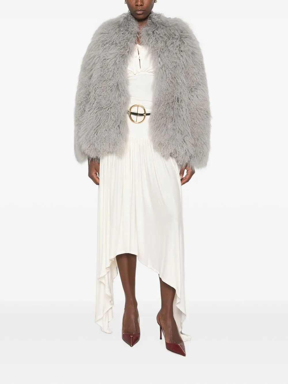 Martha Louis Shearling Effect Jacket