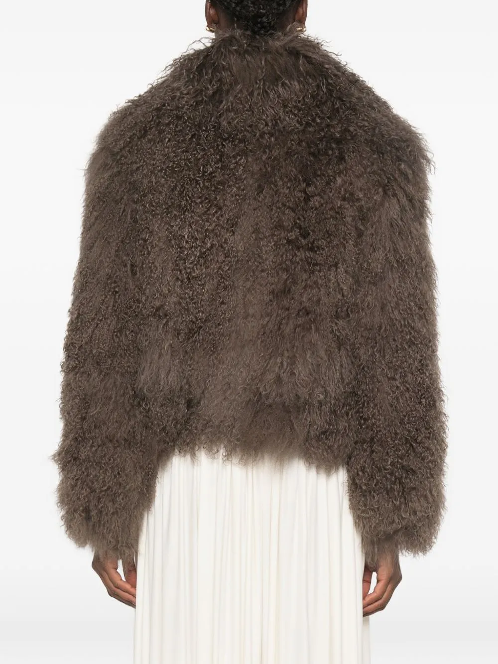Martha Louis Shearling Effect Jacket