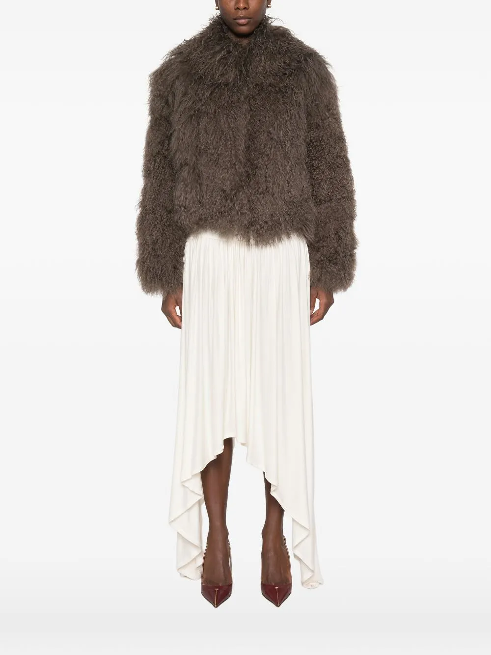 Martha Louis Shearling Effect Jacket