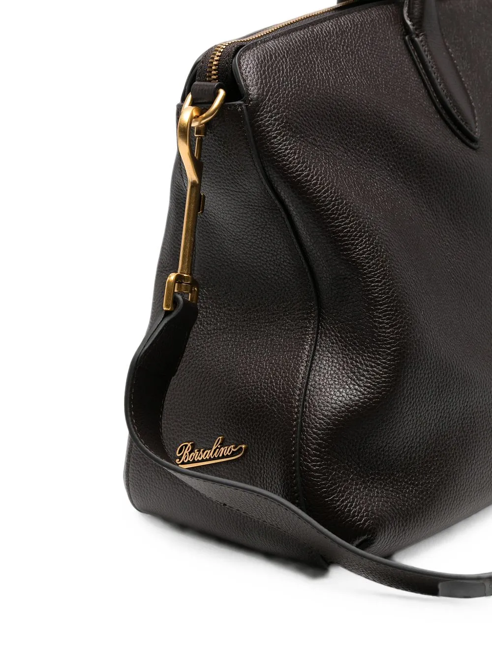 Borsalino Leather Tote Bag