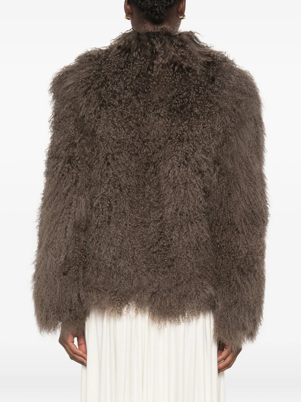 Martha Louis Shearling Effect Jacket