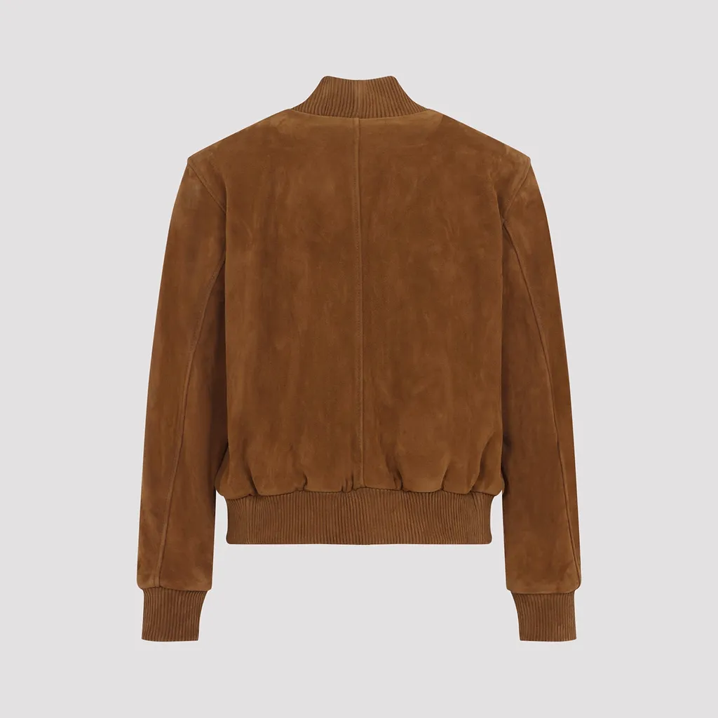 Ami Paris Suede Zipped Jacket