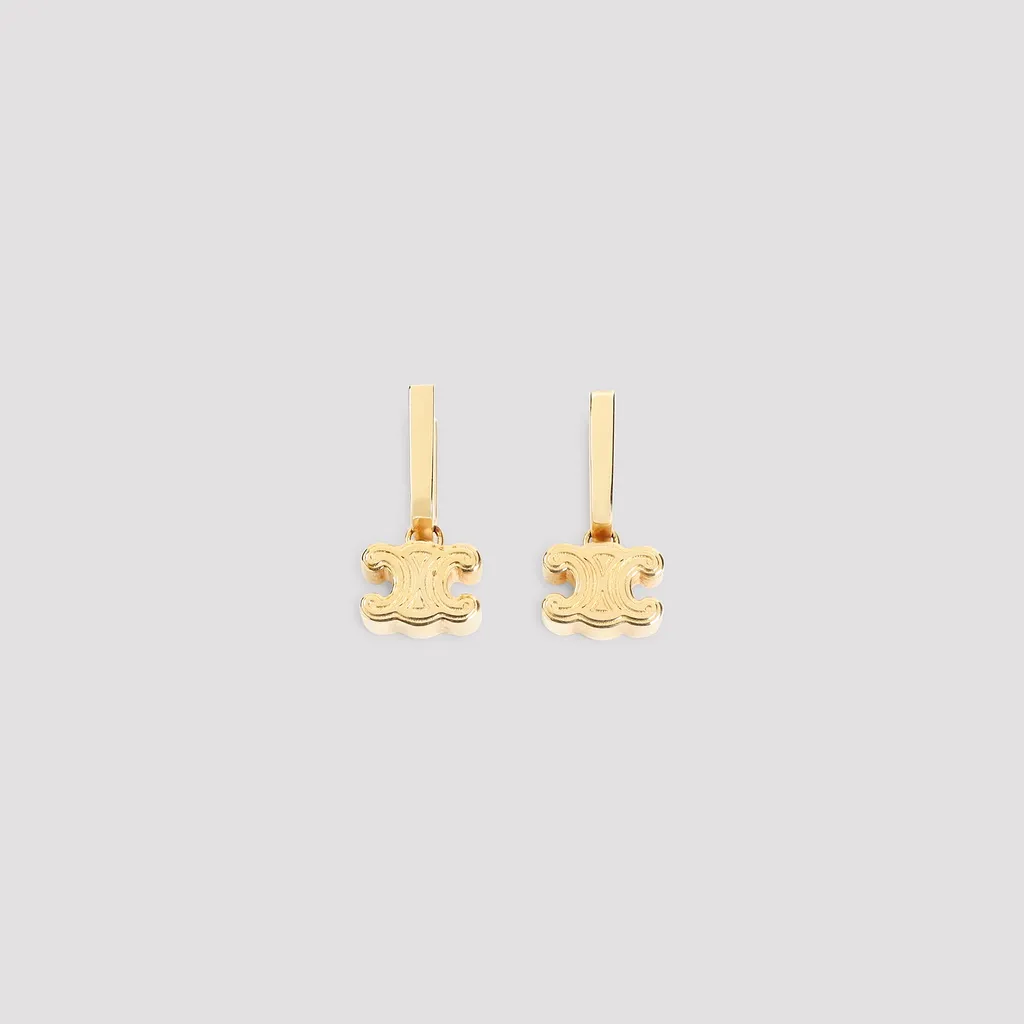 Celine Chunky Triomphe Earrings