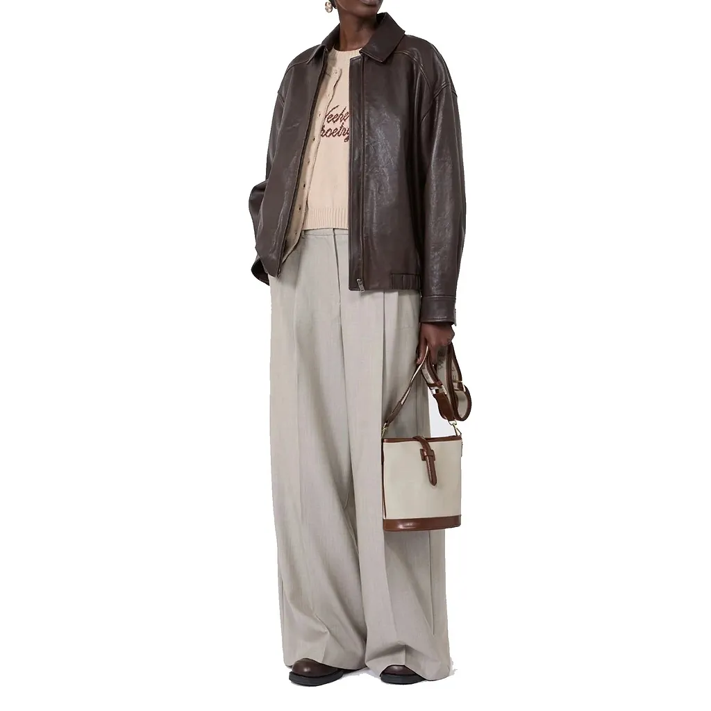 Max Mara Weekend Weekend Cose Leather Jacket