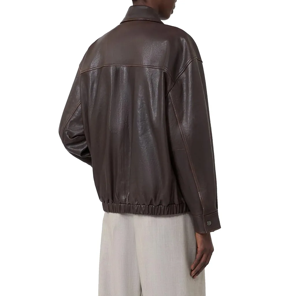 Max Mara Weekend Weekend Cose Leather Jacket