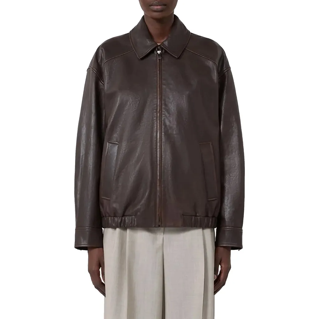 Max Mara Weekend Weekend Cose Leather Jacket