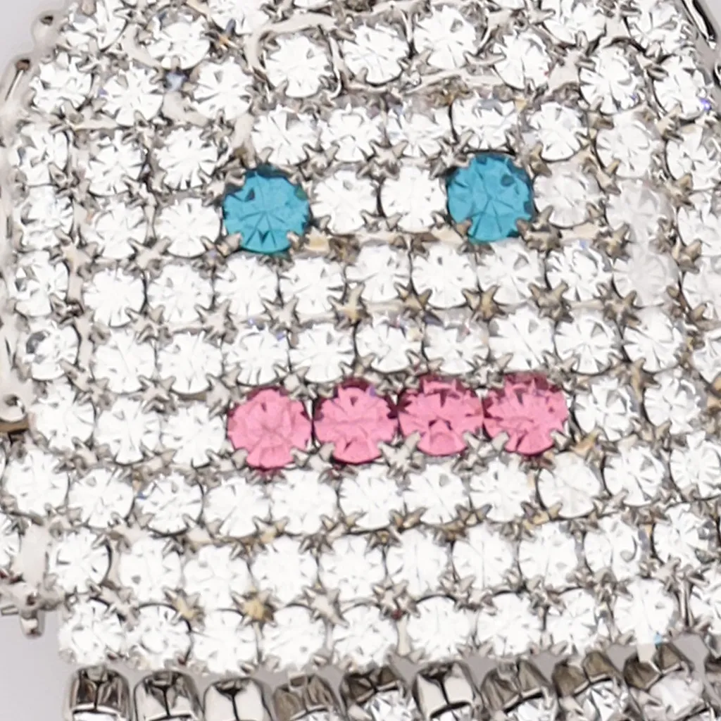 Lisa C Brass Brooch With Ghost Shaped Crystals