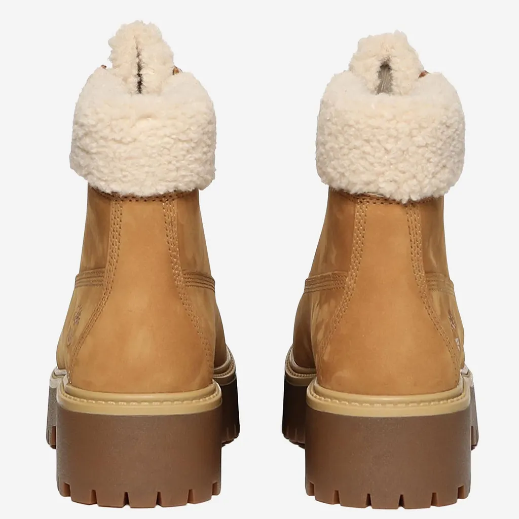 Timberland Stone Street Leather Ankle Boots With Logo