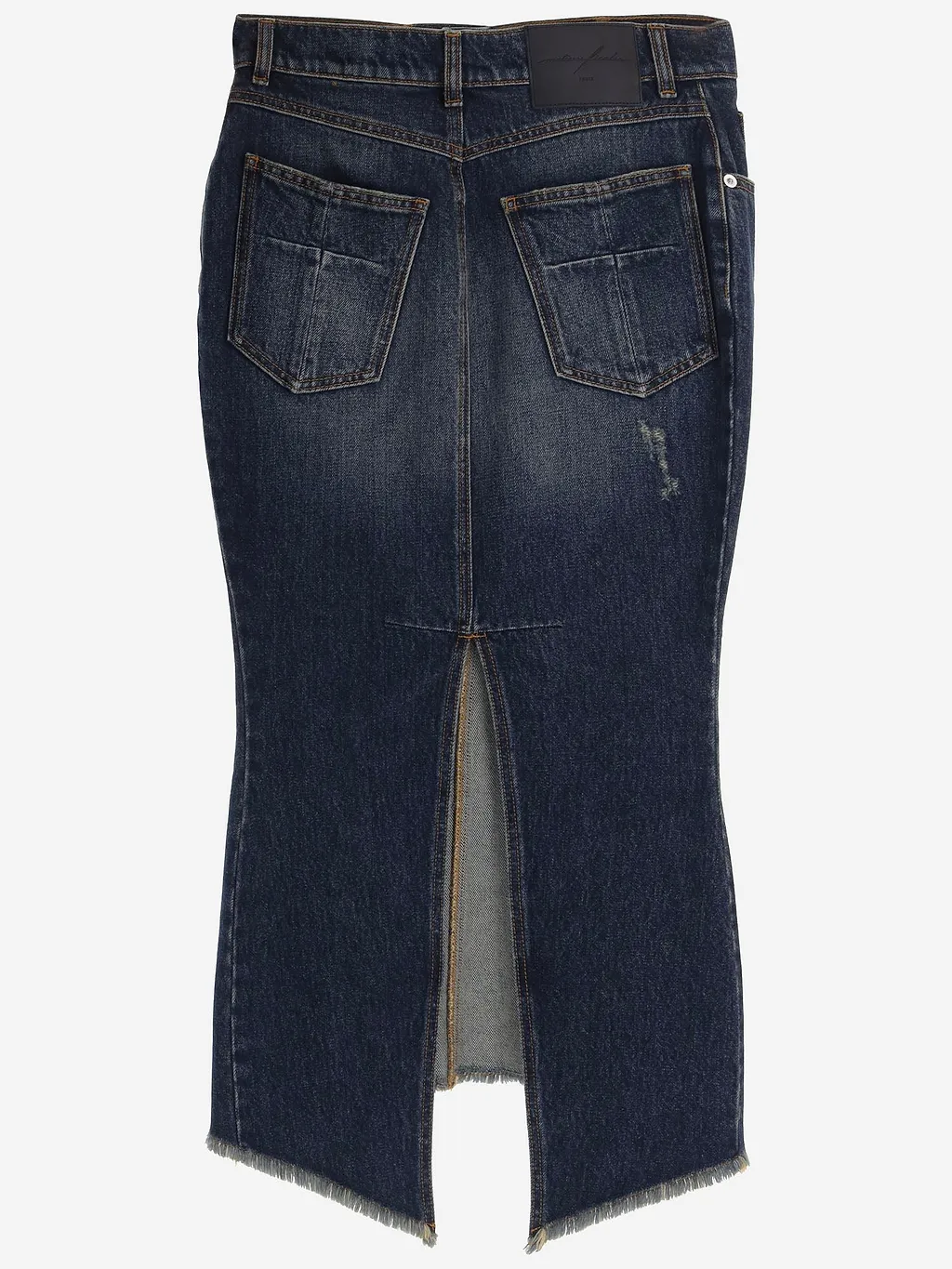 Matieres Fecales Cotton Denim Skirt