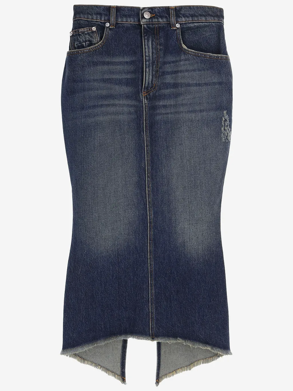 Matieres Fecales Cotton Denim Skirt