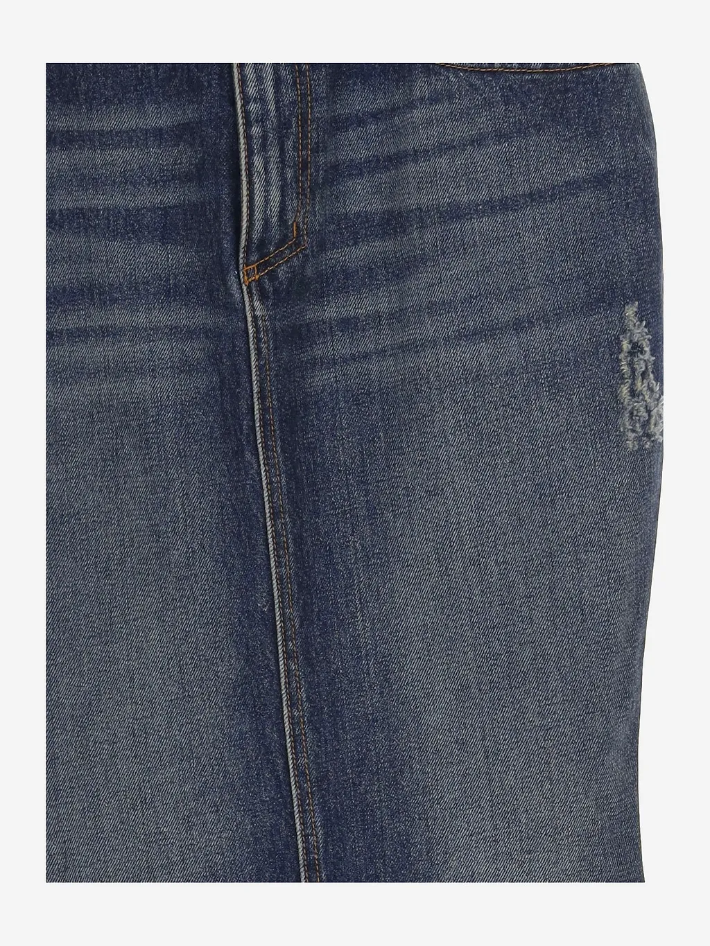 Matieres Fecales Cotton Denim Skirt