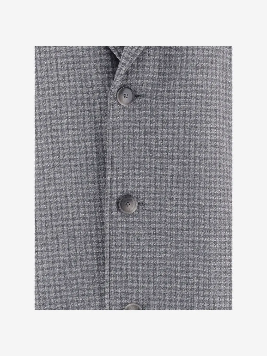 Hugo Boss Wool Coat With Henspeat Pattern