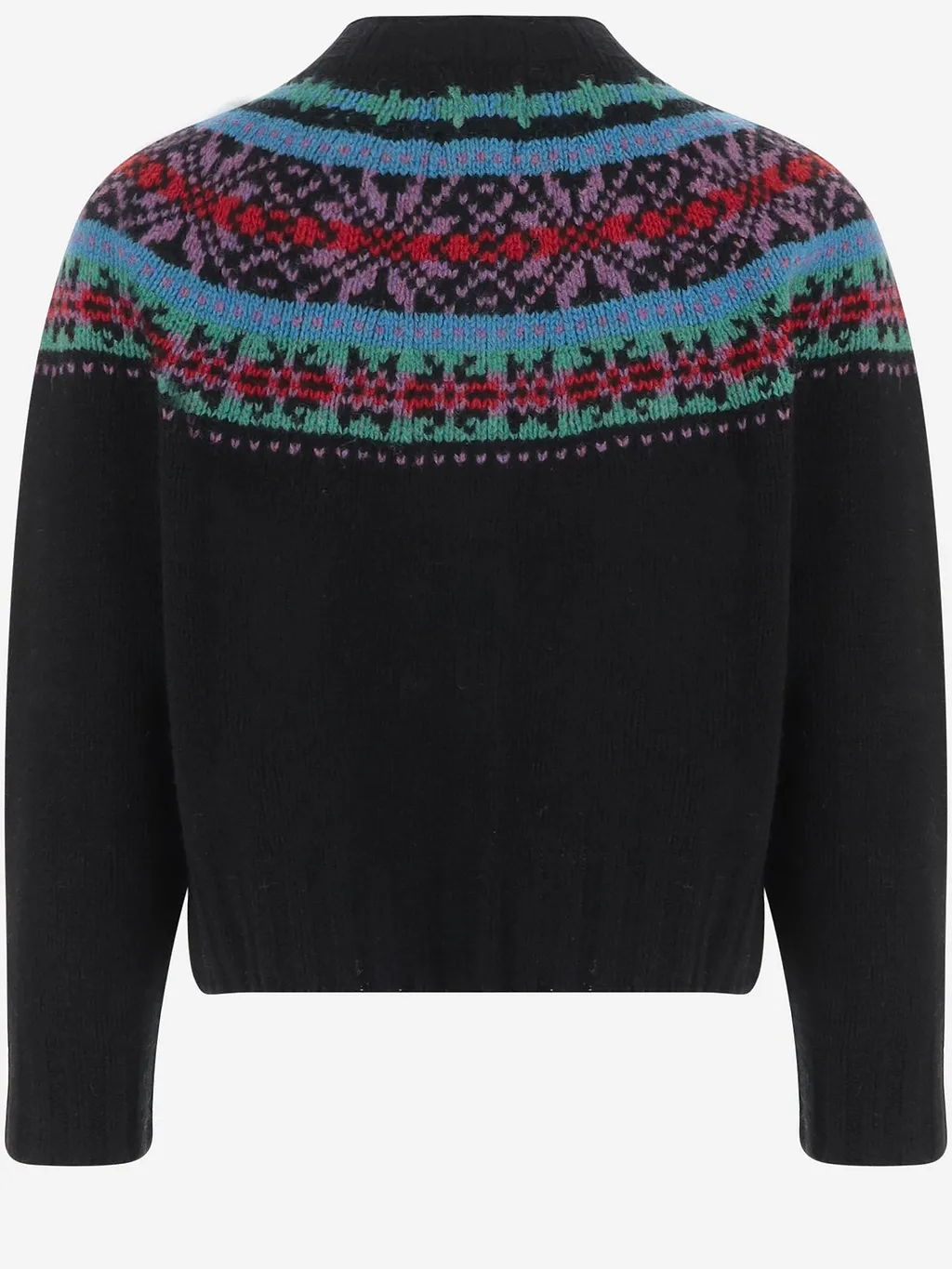 Howlin Wool Cardigan With Jacquard Pattern