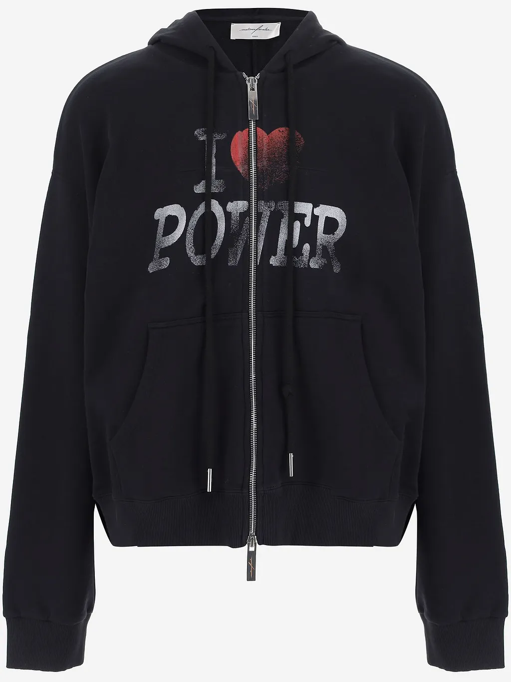Matieres Fecales Cotton Hoodie With Zipper