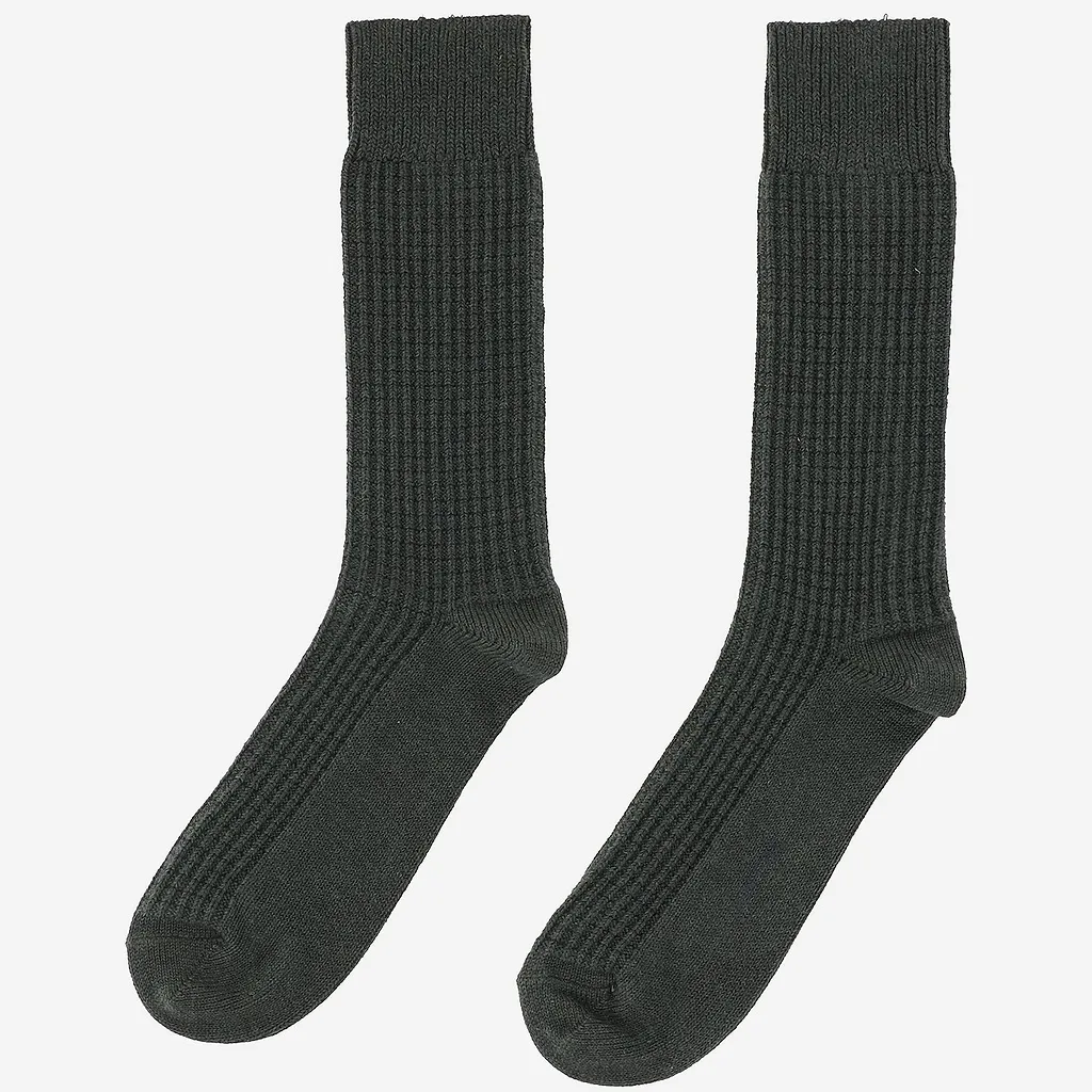 Ant45 Ribbed Cotton Socks With Logo