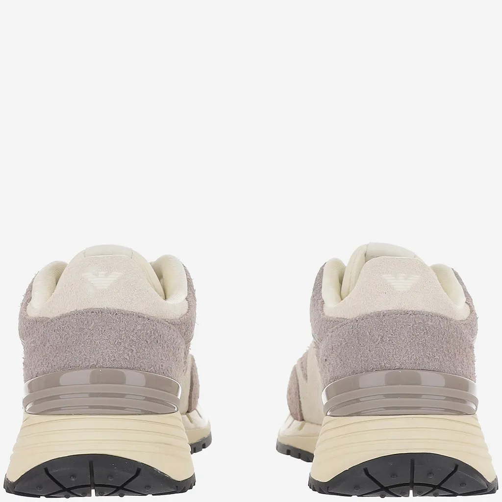 Ea7 Leather Sneakers With Logo