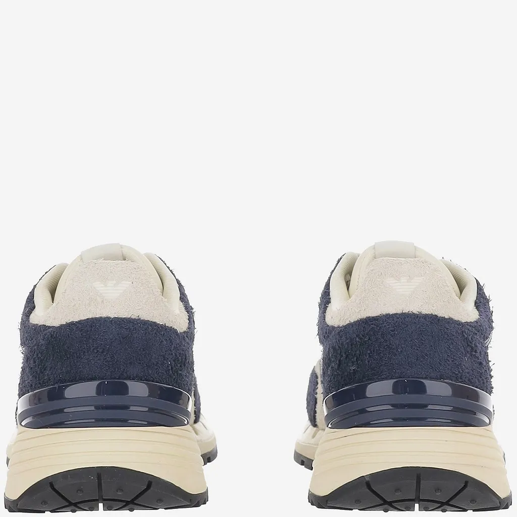 Ea7 Leather Sneakers With Logo