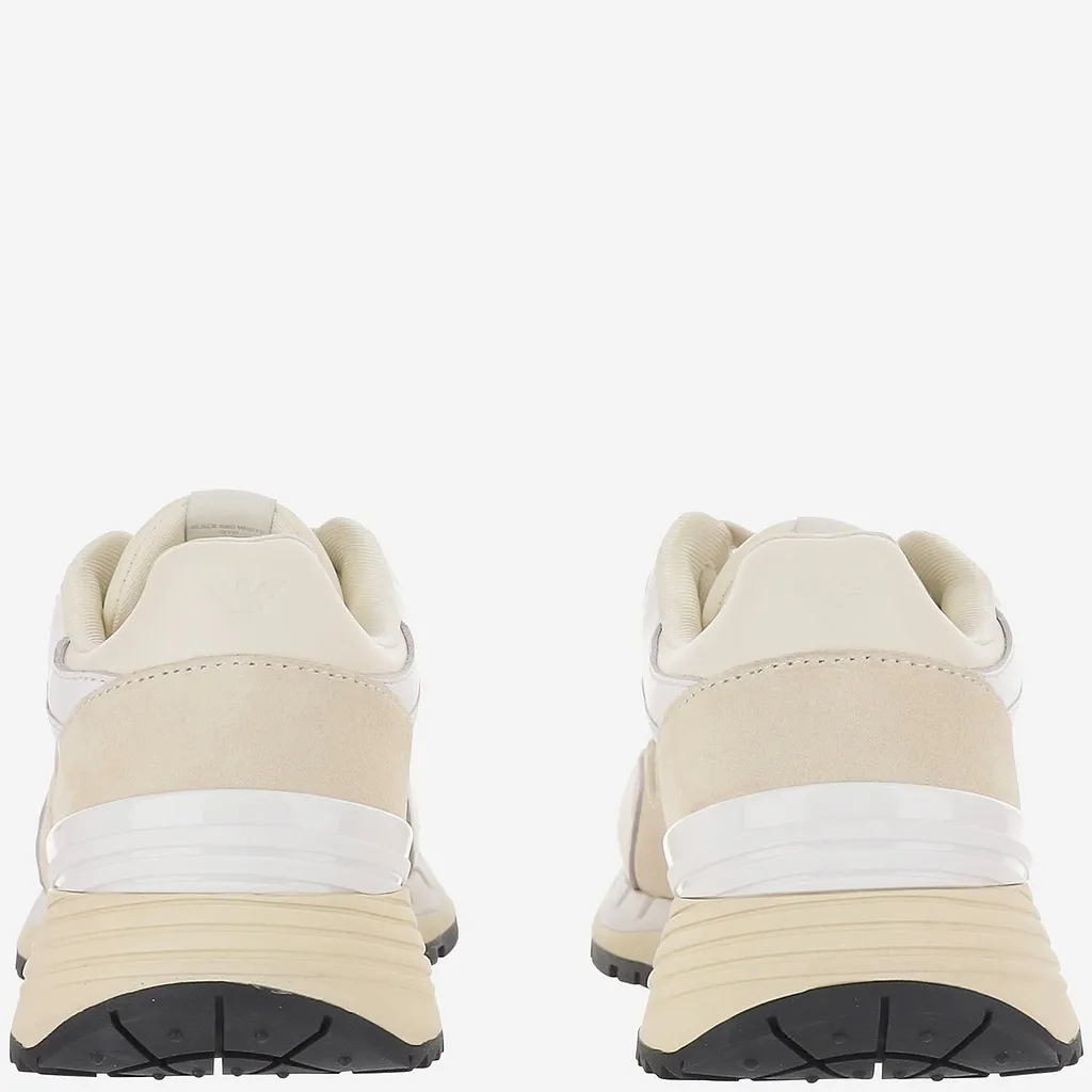 Ea7 Leather Sneakers With Logo