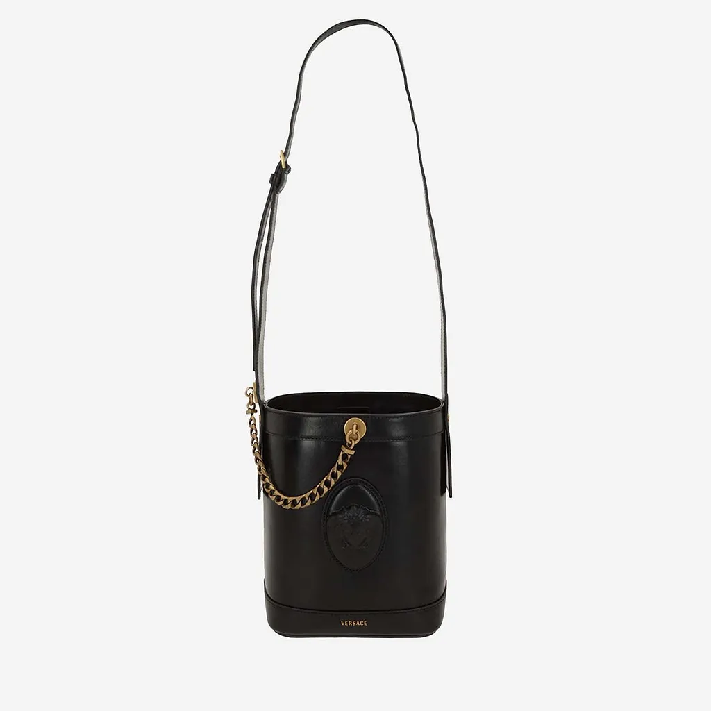 Versace Leather Bucket Bag