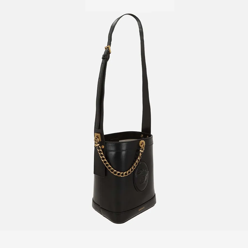 Versace Leather Bucket Bag