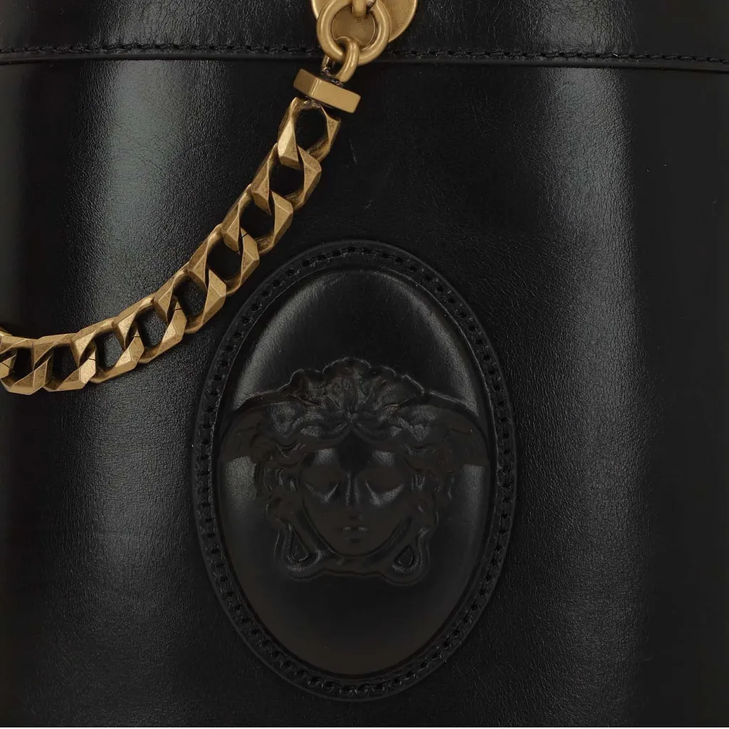 Versace Leather Bucket Bag