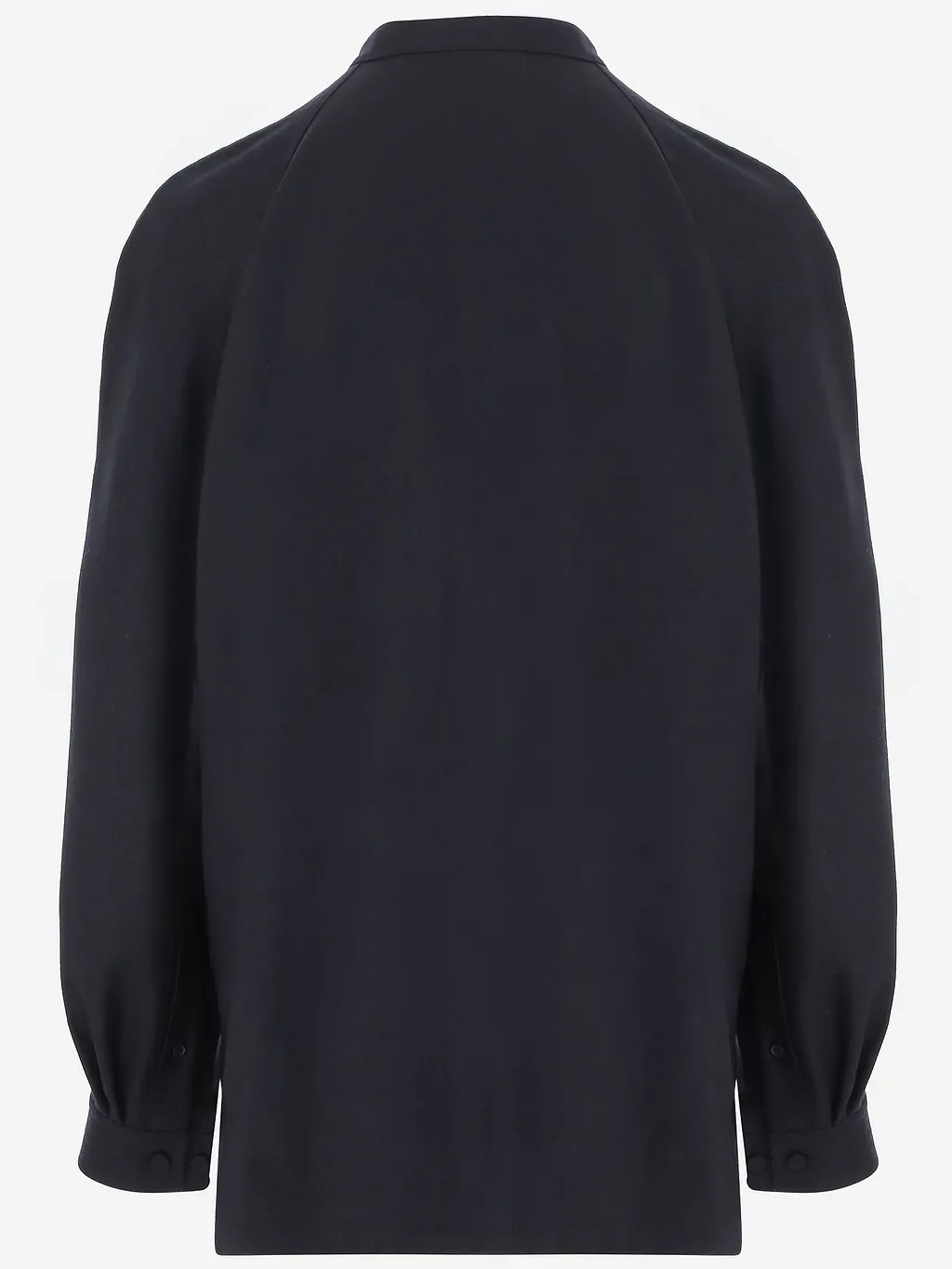 Carven Wool Sweater With Half Button Front