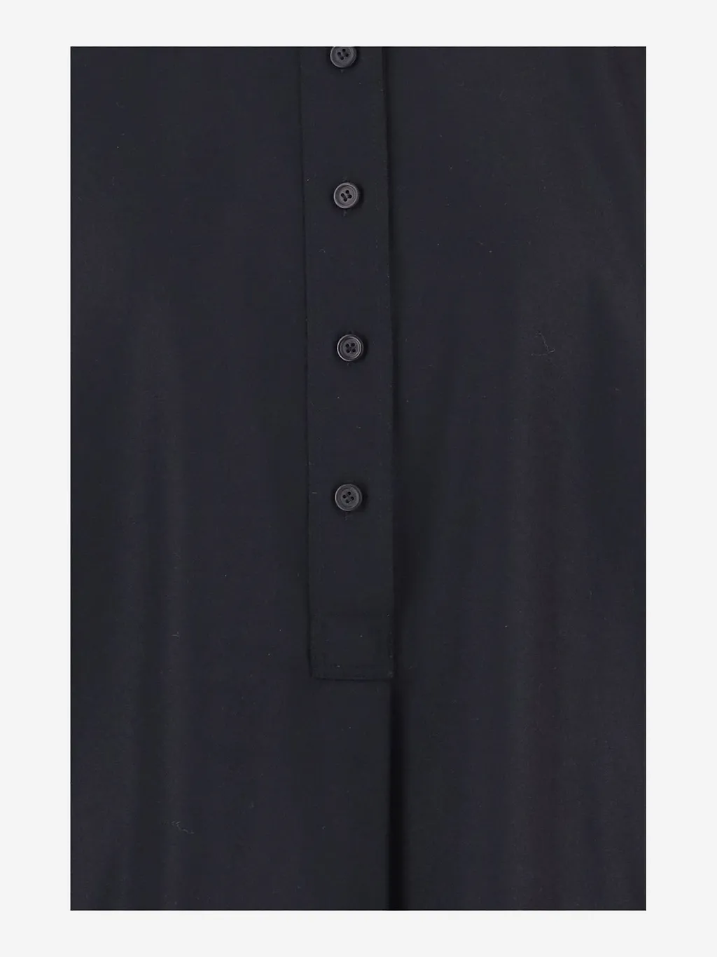Carven Wool Sweater With Half Button Front