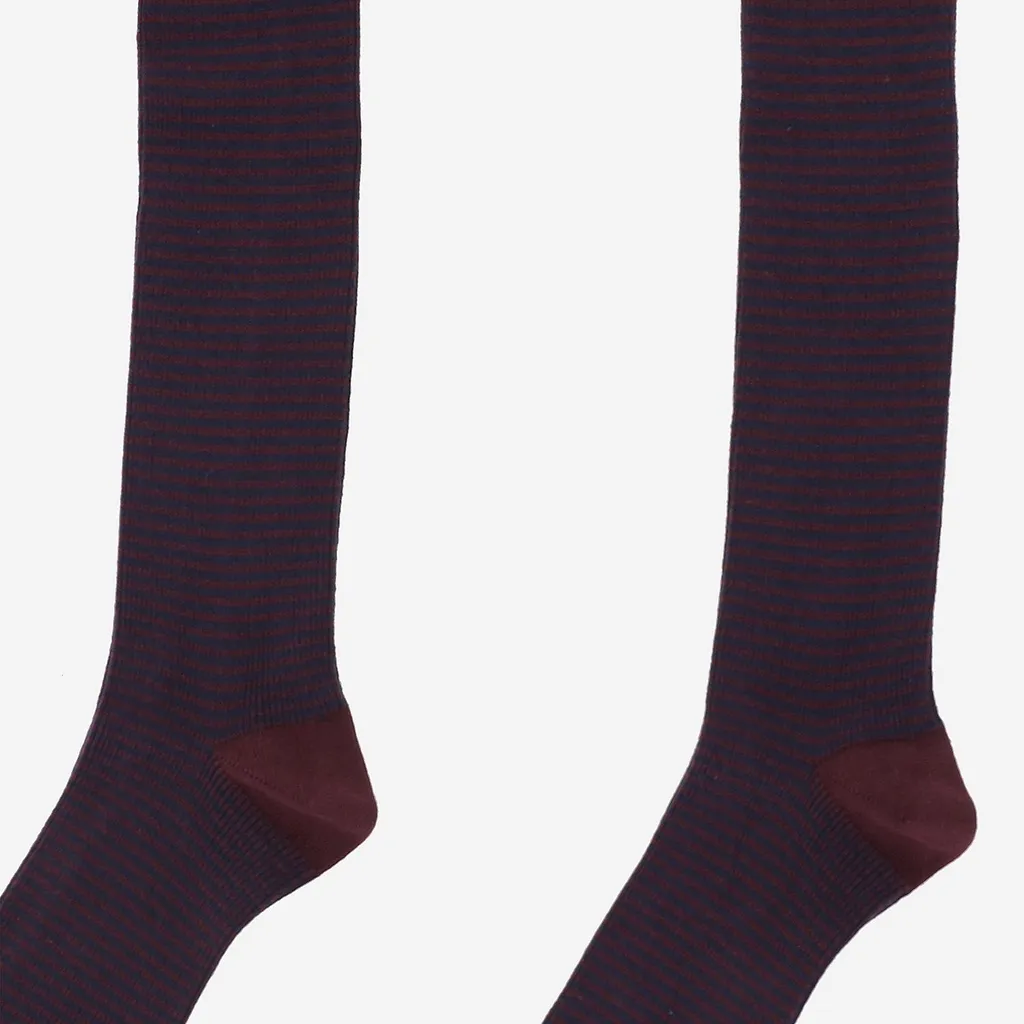 Ant45 Cotton Socks With Vertical Stripes