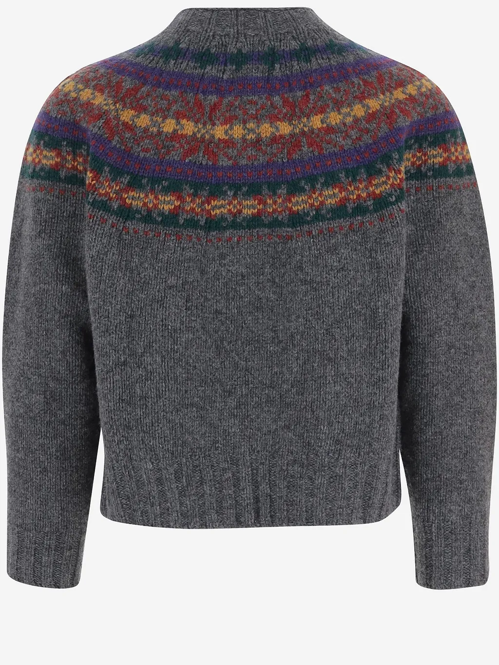 Howlin Wool Sweater With Jacquard Pattern