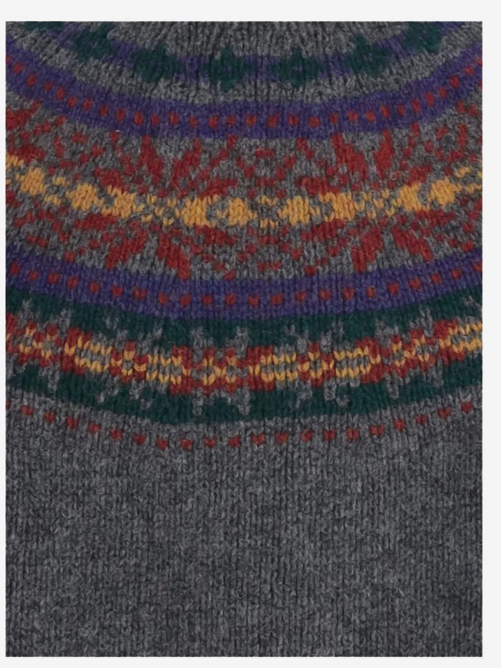 Howlin Wool Sweater With Jacquard Pattern