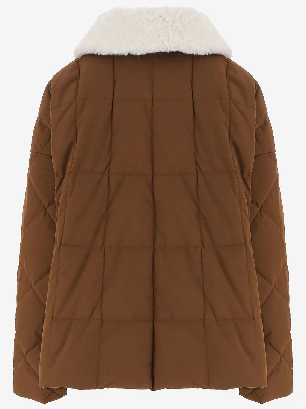 Ienki Ienki Cotton Blend Padded Jacket With Shearling Collar