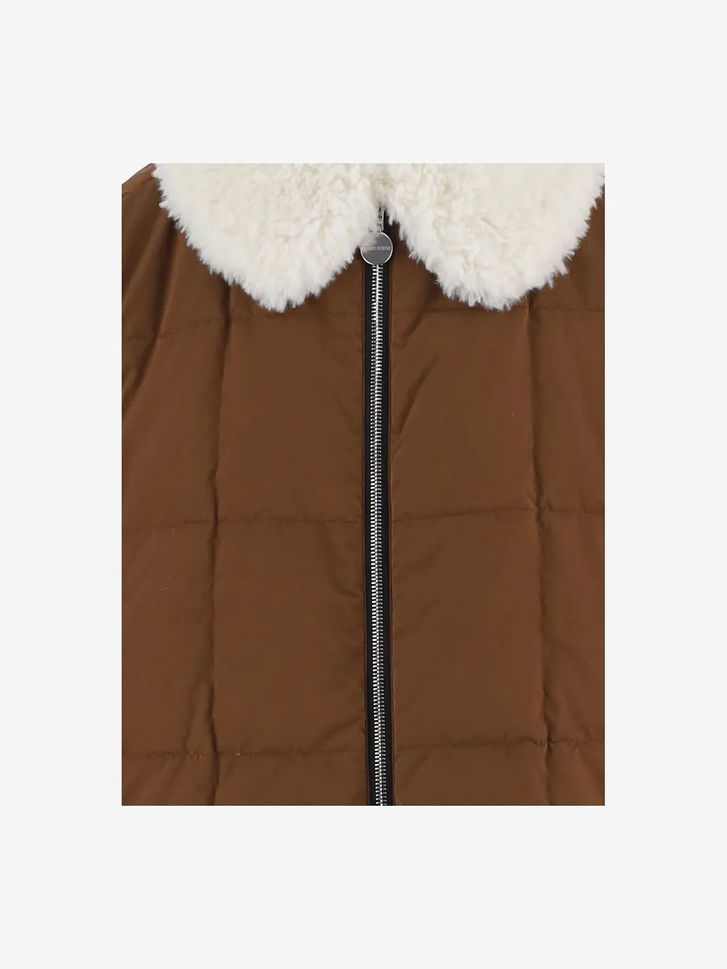 Ienki Ienki Cotton Blend Padded Jacket With Shearling Collar