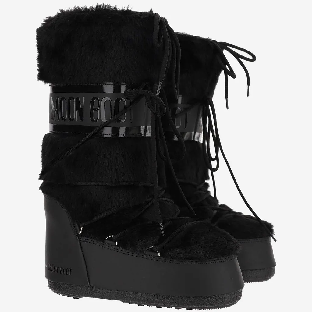Moon Boot Icon Faux Fur Boots